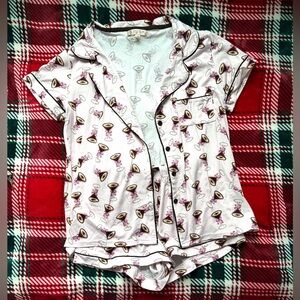 Haute Dreamz Espresso Martini Notch Collar Short Set